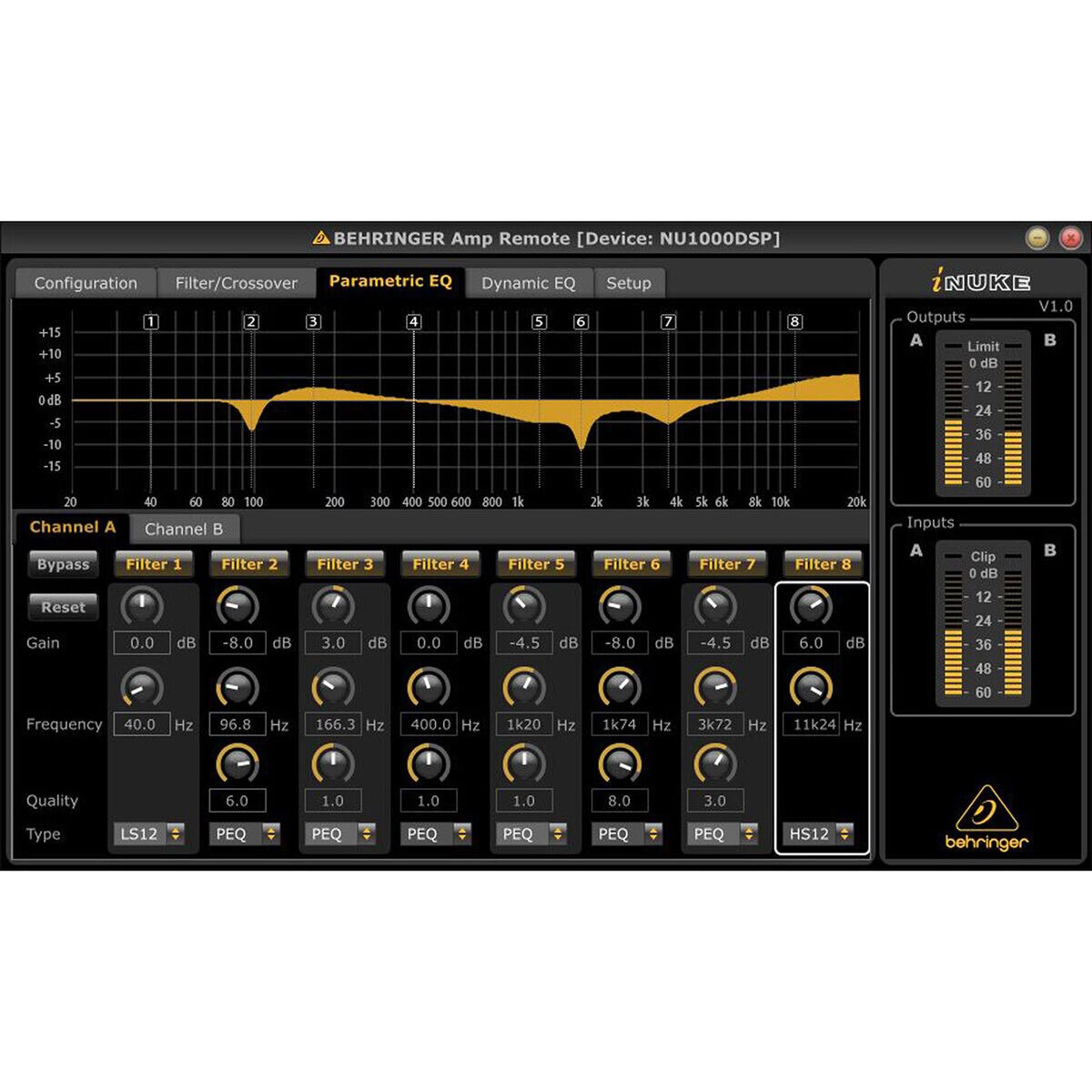 Behringer NU6000DSP iNUKE 6000W Lightweight Power Amplifier with DSP